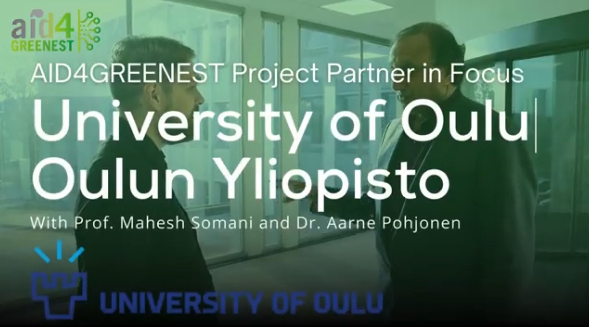 University of Oulo - Project Partner in Focus